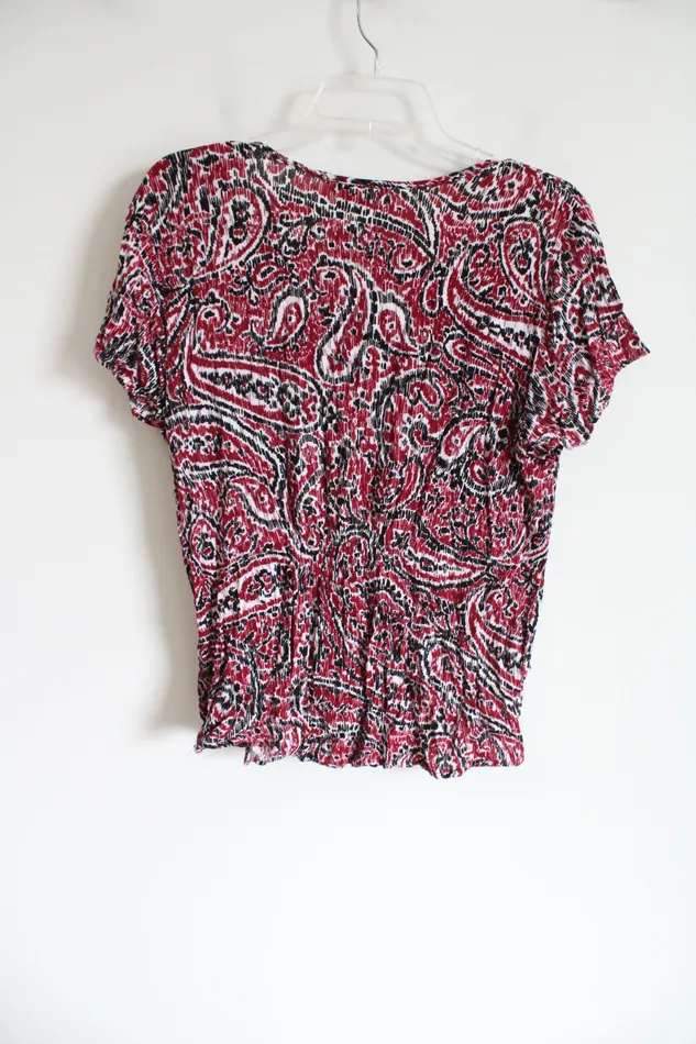 Rings CJ Banks CJ Banks Pink Black Rayon Blouse X