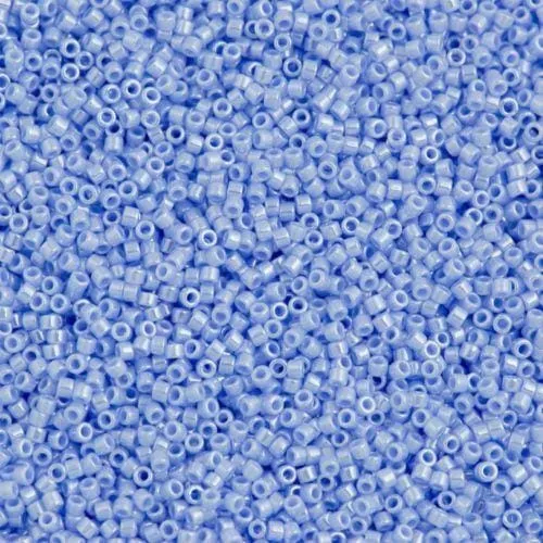 Rings DB1568 Opaque Agate Blue Luster Miyuki Delica 110 Peppy Beads