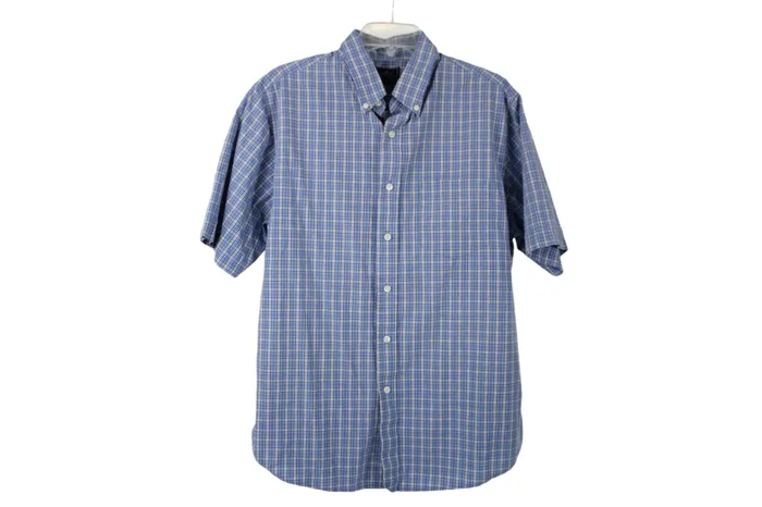 Rings Dockers Dockers Blue Plaid Shirt L 1616 12
