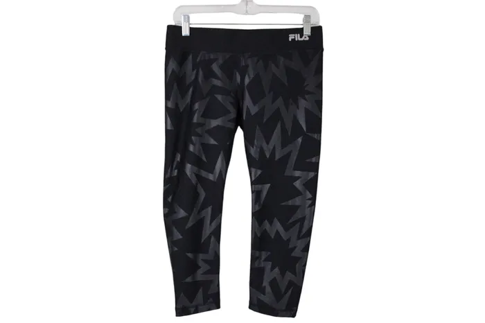Rings Fila Performance Black Pattern Capri Legging S Fila
