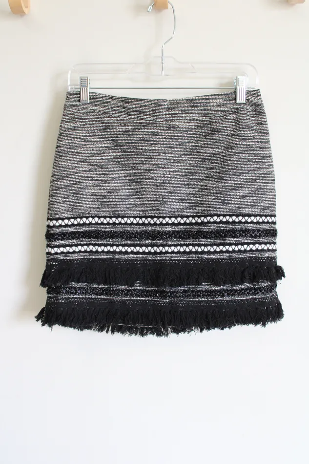 Rings HM HM Black White Tassel Detail Skirt 8