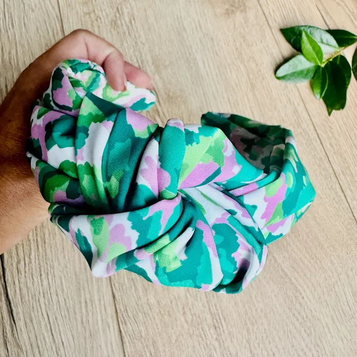 Rings iszi ONLINE Wide Green Pink and White Knot Alice Band