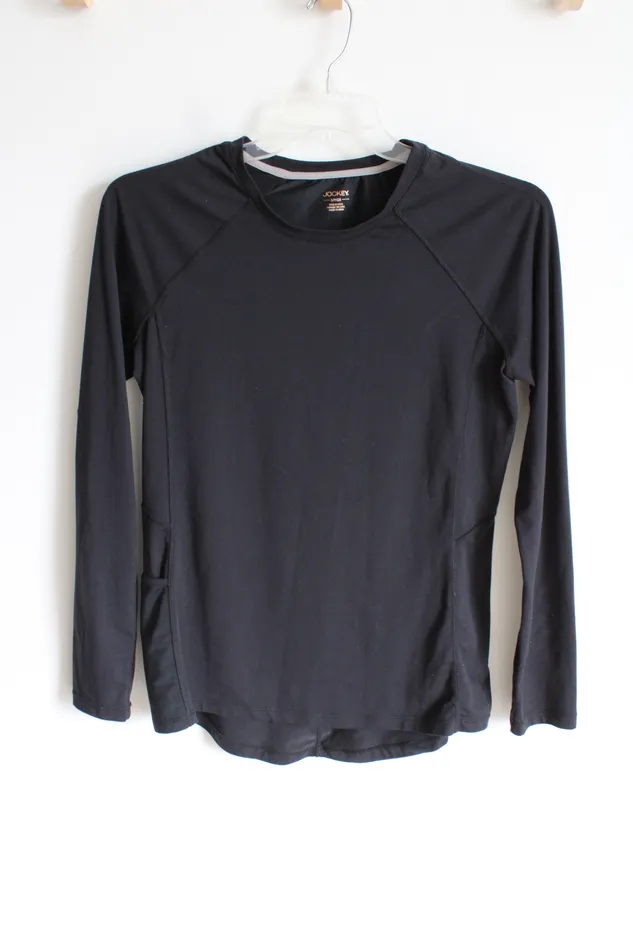 Rings Jockey Jockey Black Long Sleeved Athletic Shirt S