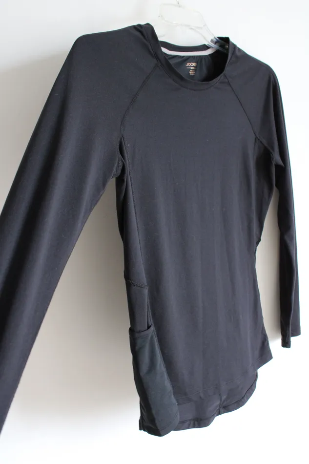Rings Jockey Jockey Black Long Sleeved Athletic Shirt S
