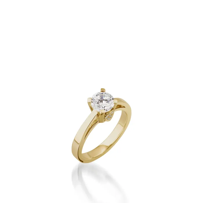 Rings John Atencio Tribute White Gold Engagement Ring