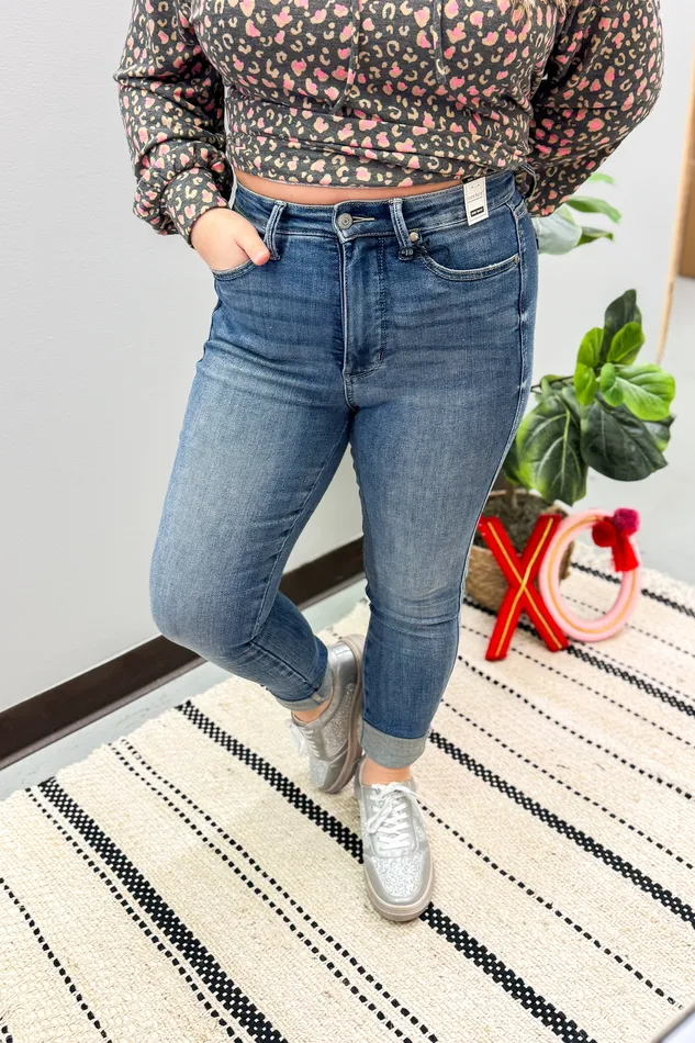 Rings Judy Blue Judy Blue Marie High Rise Tummy Control Skinny Jeans