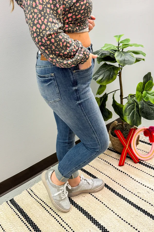 Rings Judy Blue Judy Blue Marie High Rise Tummy Control Skinny Jeans