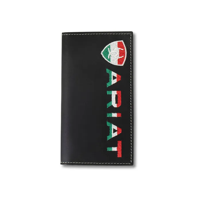 Rings M F WESTERN PRODUCTION INC ARIAT RODEO WALLET MEXICAN FLAG COLORS BLACK