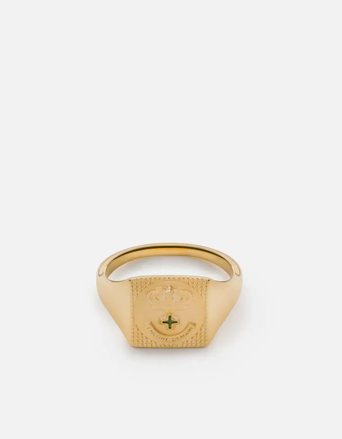 Rings Miansai Lineage Ring wEnamel Gold Vermeil