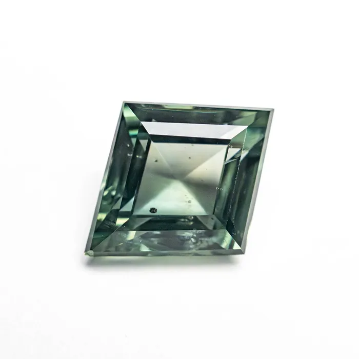 Rings Misfit Gems Green Step Cut Sapphire 249ct Lozenge