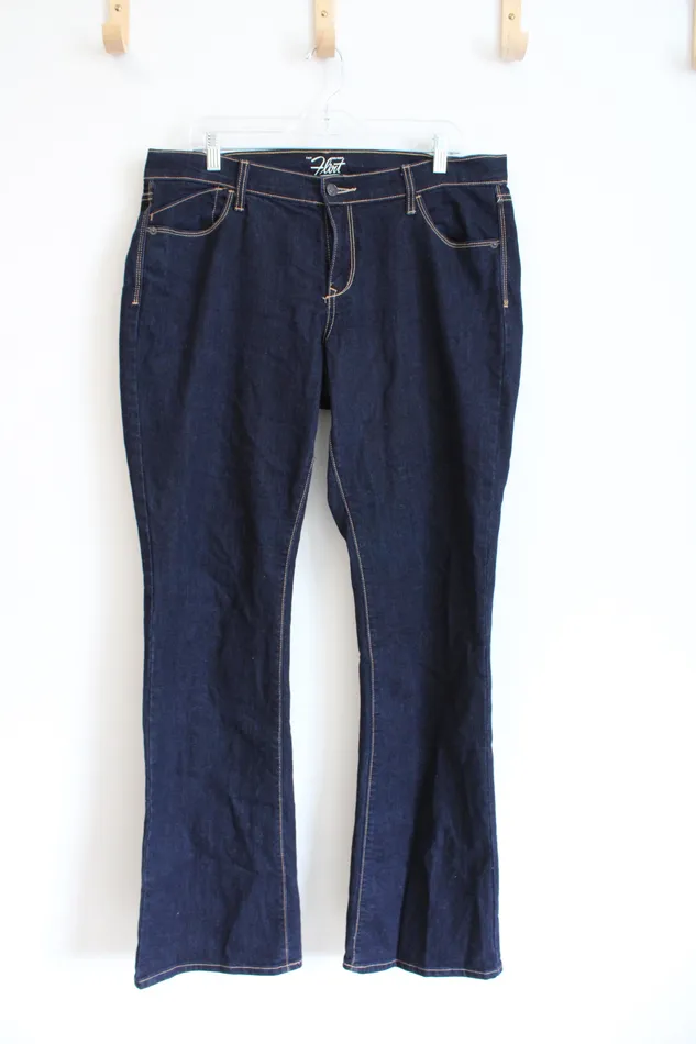 Rings Old Navy Old Navy The Flirt Dark Wash Boot Cut Jeans 14 Long