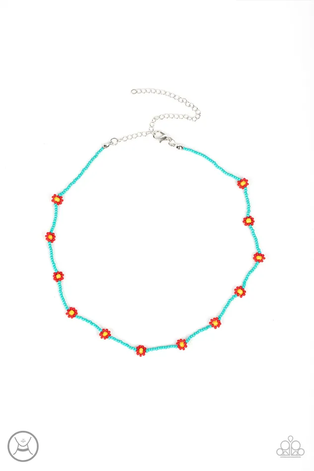 Rings Paparazzi Accessories Colorfully Flower Child Blue