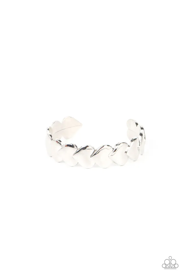 Rings Paparazzi Accessories Hearts Galore Silver
