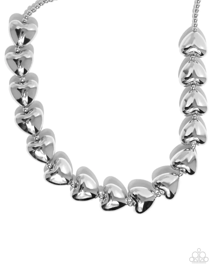 Rings Paparazzi Accessories Hello Heartstrings Silver