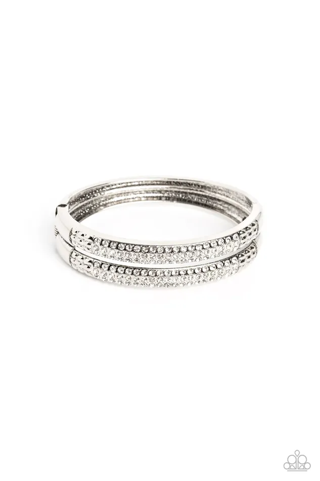 Rings Paparazzi Accessories STACKED Up White