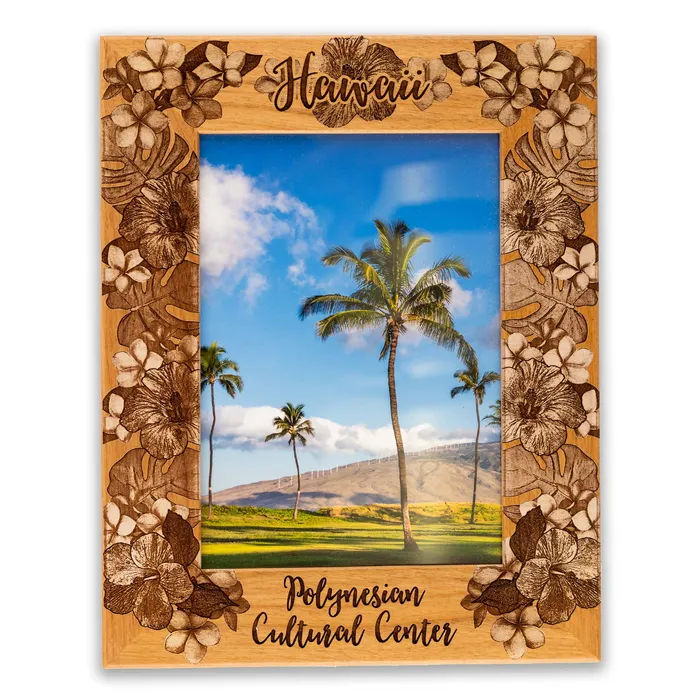 Rings PCC Floral Wooden Photo Frame Vertical 5 x 7 GIFTWORKSPLUS