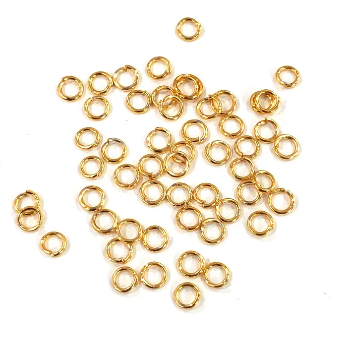 Rings Peppy Beads 24Kt Gold Plated Jump Rings 4mm 24 Kt Gold Plated Open Jump Rings Rings Peppy Beads 24Kt Gold Plated Jump Rings 4mm 24 Kt Gold Plated Open Jump Rings