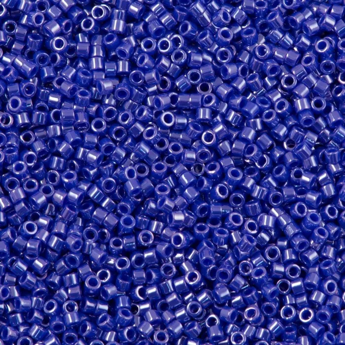 Rings Peppy Beads DB1569 Opaque Cyan Blue Luster Miyuki Delica 110