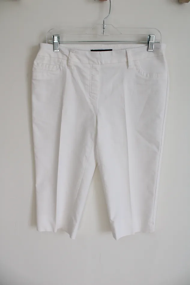 Rings Zac Rachel White Stretch Capri 6 Zac Rachel