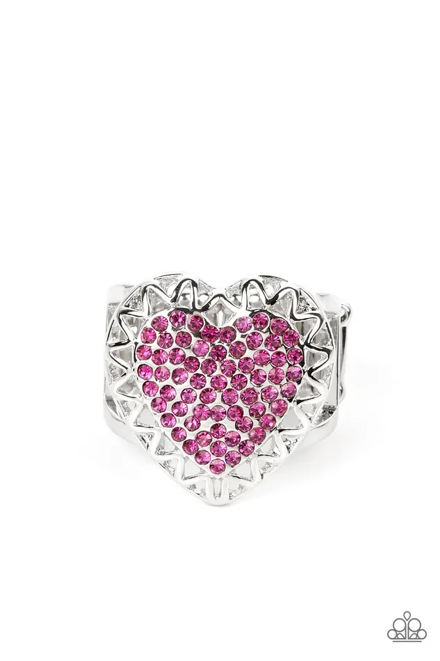 Romantic Escape Pink Paparazzi Accessories Earrings