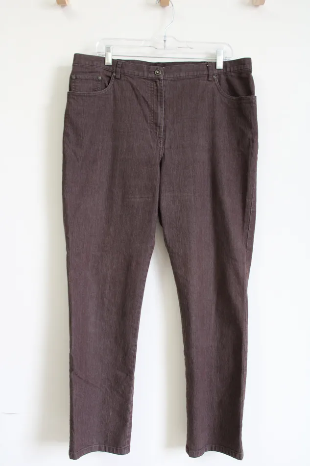 Ruby Rd Earrings Ruby Rd Brown Denim Jeans 16