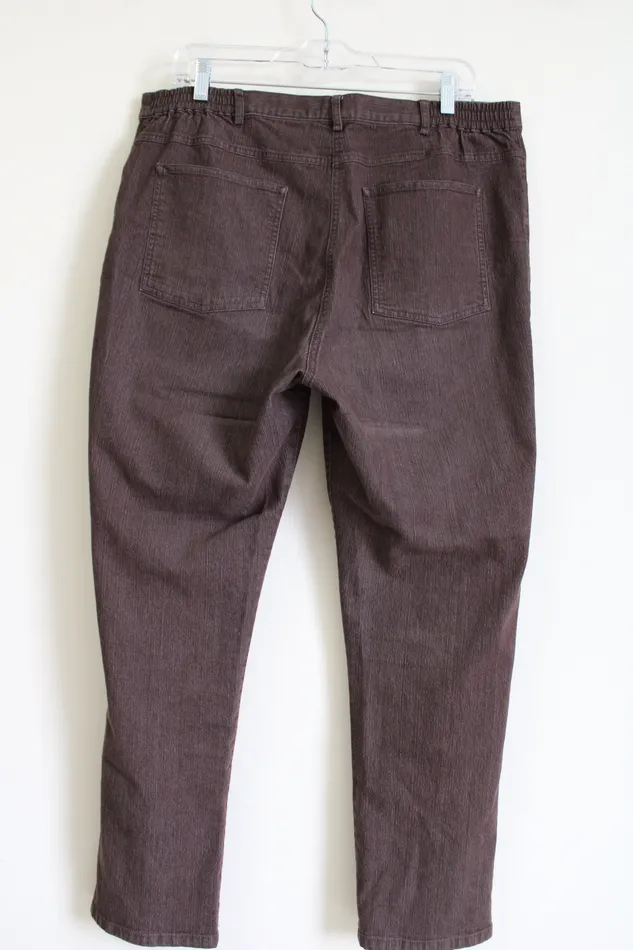 Ruby Rd Earrings Ruby Rd Brown Denim Jeans 16