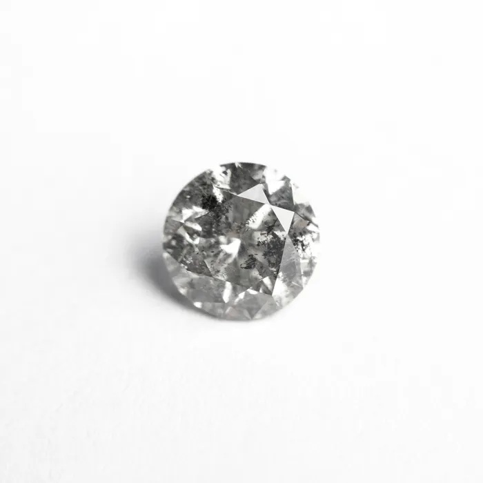 Salt and Pepper Brilliant Diamond 107ct Round Misfit Diamonds Rings