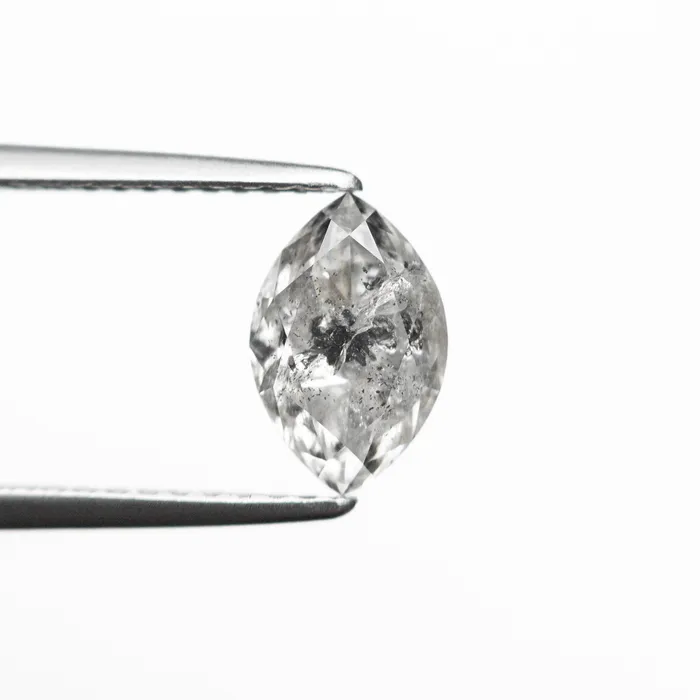 Salt and Pepper Brilliant Diamond 125ct Marquise Misfit Diamonds Necklaces