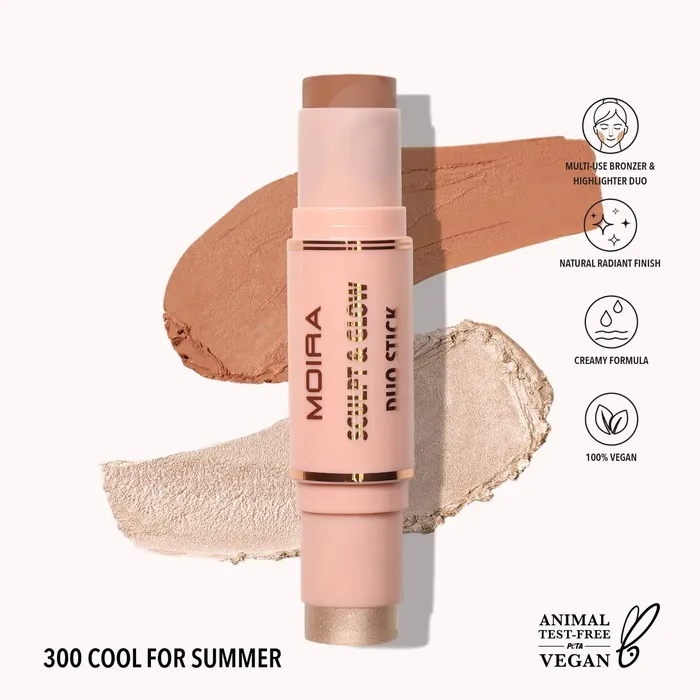 Sculpt Glow Duo Stick 300 Cool For Summer Moira Cosmetics Necklaces