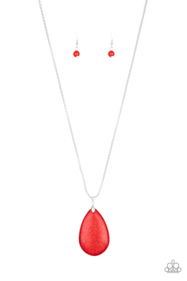 Sedona Sandstone Red Paparazzi Accessories Earrings