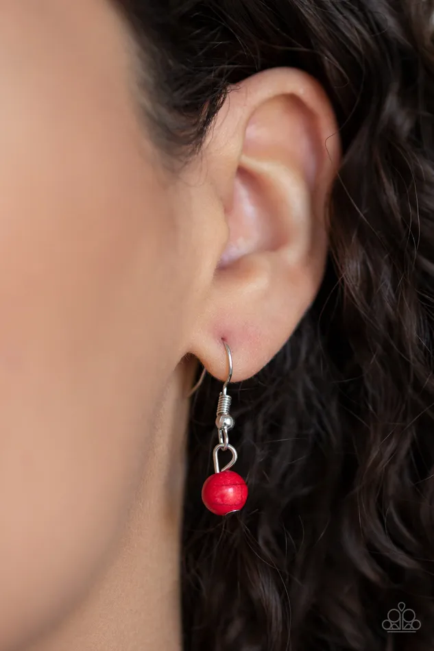 Sedona Sandstone Red Paparazzi Accessories Earrings