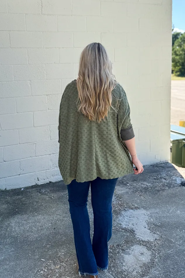 Sew In Love Checks and Balances Dolman Top Necklaces
