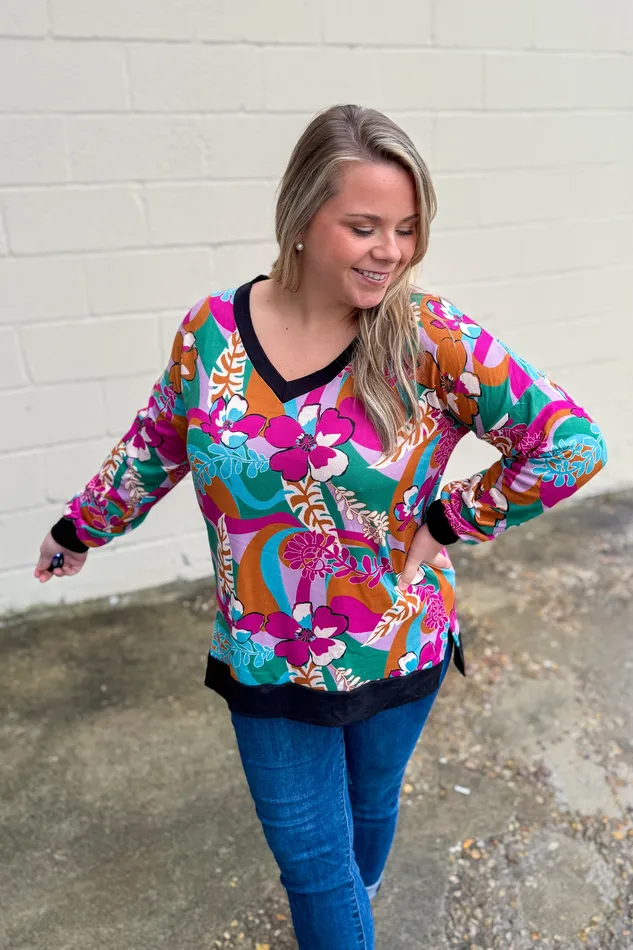 Sew In Love Earrings Every Which Way Pullover Top