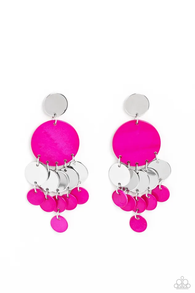 SHELL of the Ball Pink Paparazzi Accessories Necklaces
