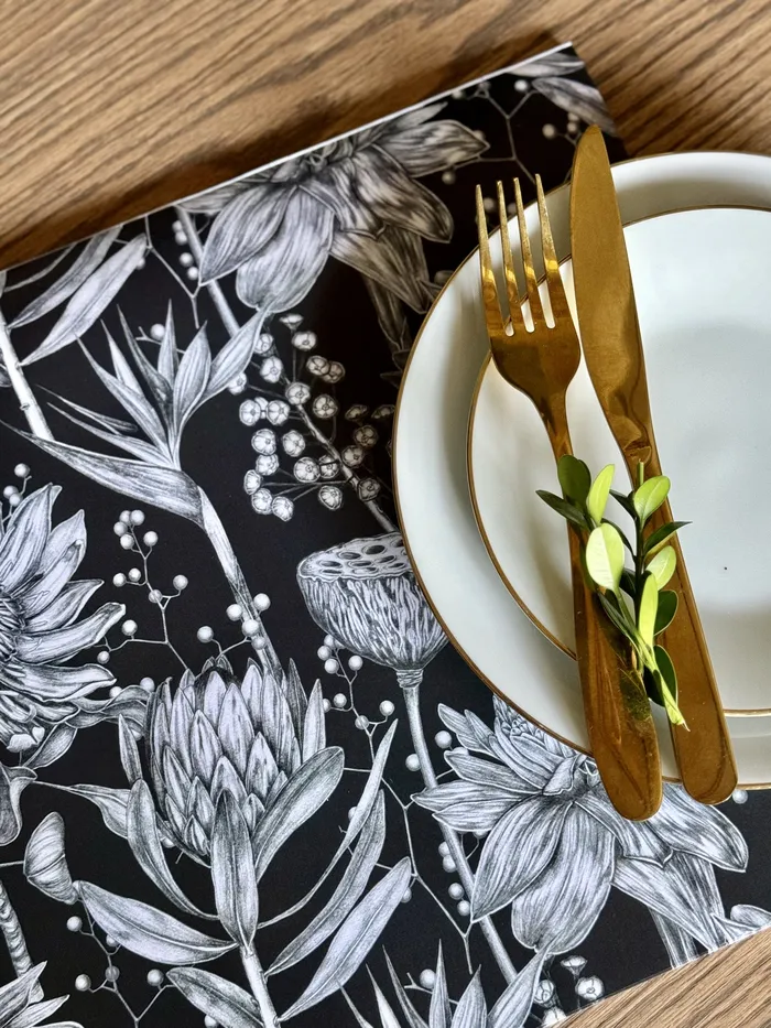 SHORELINE Earrings Grey Fynbos Paper Placemats