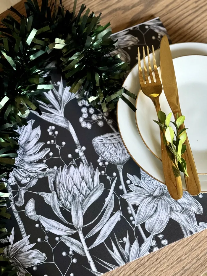 SHORELINE Earrings Grey Fynbos Paper Placemats