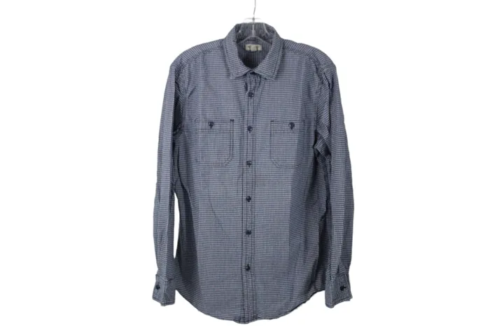 Sonoma Rings Sonoma Blue Plaid Shirt M
