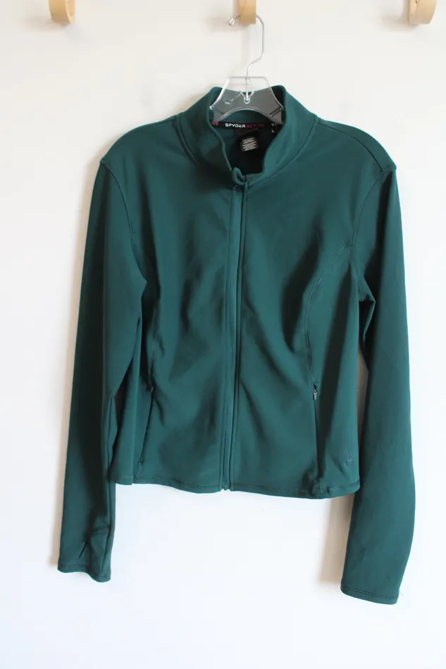 Spyder Spyder Active Evergreen Zip Up Jacket L Earrings