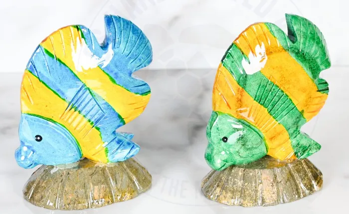 SSHANDCRAFTED Earrings Marble Colored Fish 2