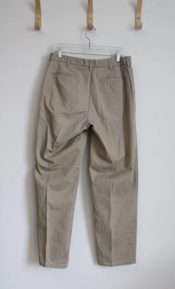 St Johns Bay Earrings St Johns Bay Classic Fit Khaki Chino Pants 33X32
