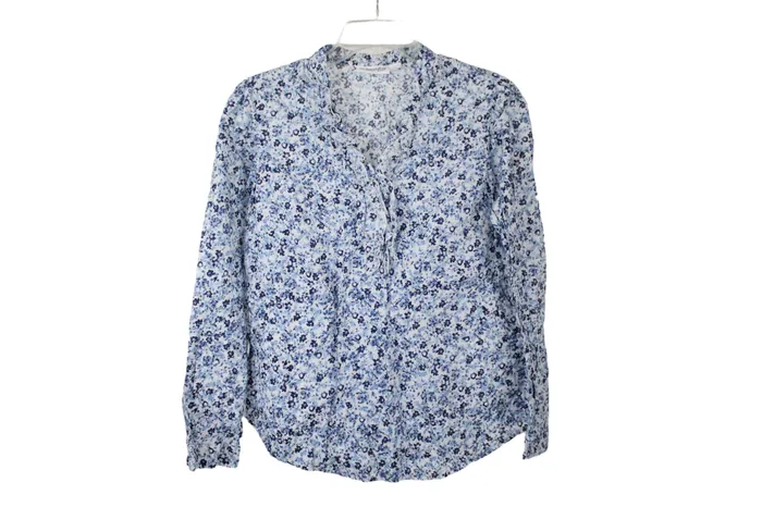 St Johns Bay Rings St Johns Bay Blue Floral Top L Petite