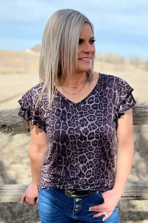 STERLING KREEK Earrings THE NIGHT LEOPARD TOP