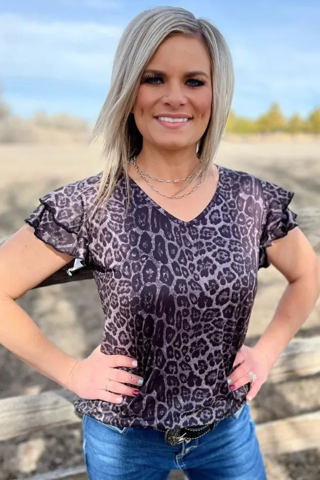 STERLING KREEK Earrings THE NIGHT LEOPARD TOP