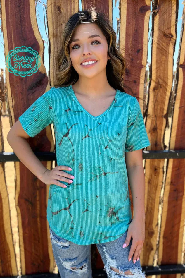 STERLING KREEK Earrings TURQUOISE HERD VNECK