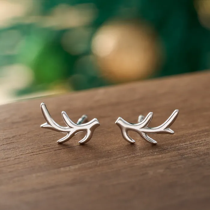 Sterling Silver Antler Studs Chadds Ford Jewelry Rings