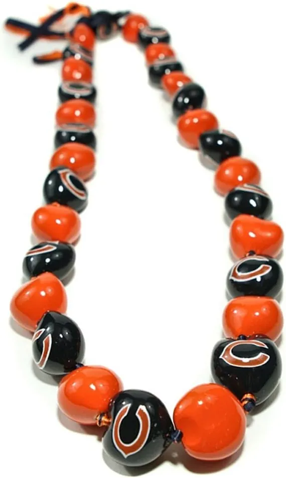 STYLEPASIFIKA Earrings NFL Chicago Bears Kukui Nut Lei