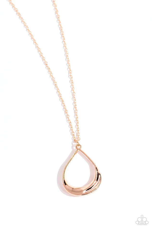 Subtle Season Rose Gold Paparazzi Accessories Earrings