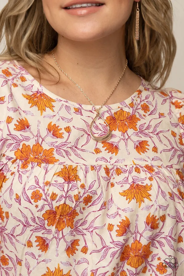 Subtle Season Rose Gold Paparazzi Accessories Earrings
