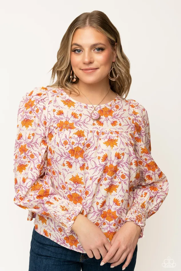 Subtle Season Rose Gold Paparazzi Accessories Earrings