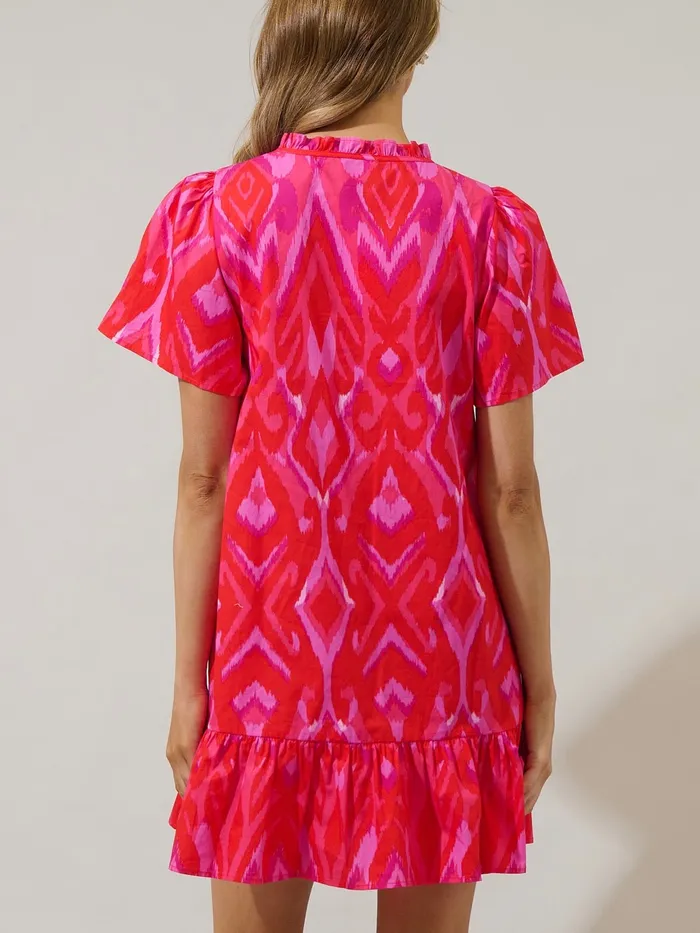 Sugar Lips Earrings Daphne Celeste Mini Dress